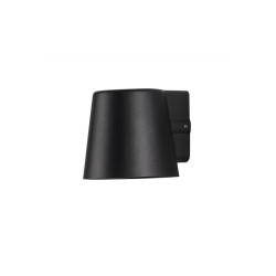 LUCES ACOZAC LE73525 black aluminum outdoor wall lamp with a power of: 7W
