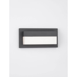 LUCES BACUSA LE73529 black rectangular outdoor wall lamp with a power of: 18W