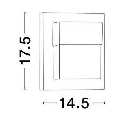 LUCES ACTEAL LE73527/30 outdoor wall lamp IP65 aluminium/acrylic