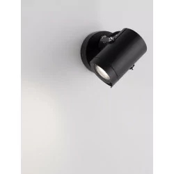 LUCES BACUSA LE73530 black outdoor wall lamp IP:65 aluminium/acrylic