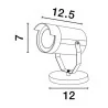 LUCES BACUSA LE73530 czarny kinkiet zewnętrzny IP:65 aluminium/akryl