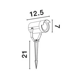 LUCES ACUAPA LE73532 lampa zewnętrzna wbijana w ziemię o mocy 10W