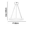 LUCES IRUN LE43299, LE43302/5 lampa wisząca 60cm złota