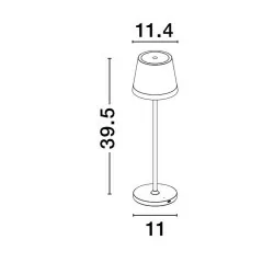 LUCES ADOBES LE73541 przenośna lampa stołowa LED w 4 kolorach