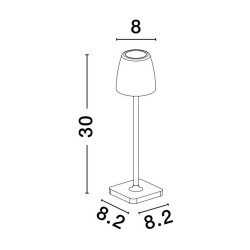 LUCES AGUITA LE73548 przenośna lampa stołowa 2W, do wyboru 4 kolory