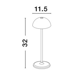 LUCES BABURO LE73557/8 portable LED table lamp black/white