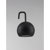 LUCES BABUSE LE73561 black portable table lamp with a handle