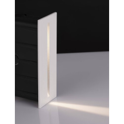 LUCES BACABA LE73562 biała lampa zewnętrzna prostokątna 3W aluminiowa