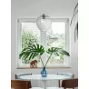 LUCES BAMBU LE43418/9/20 glass hanging lamp, three dimensions of the shade