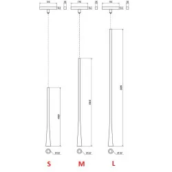 OXYLED ARTA LV MULTILINE lampa wisząca LED magnetyczna