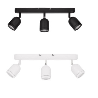 LUCES ACALAN LE43451/52 ceiling lamps with 3 shades, white/black