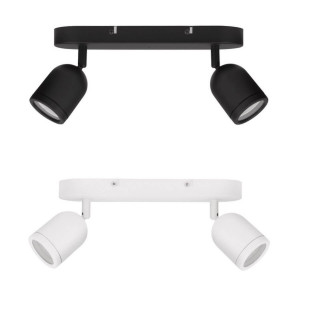 LUCES ACALAN LE43449/50 lampa sufitowe z 2 kloszami, 10W czarna/biała