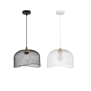 LUCES BAQUE LE43431/2 lampa wisząca czarna/biała 12W ściemniana