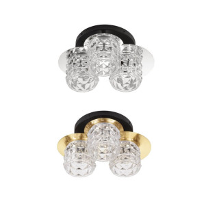 LUCES BAMOA LE43421/2 lampa sufitowa 5W w 2 kolorach: czarna, złota