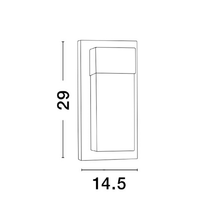 LUCES ACTEAL LE73527/30 outdoor wall lamp IP65 aluminium/acrylic