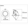 Pull out LED downlight 30W Samsung biały, czarny