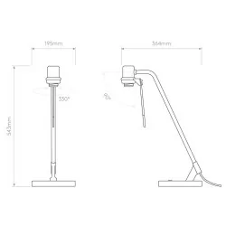 Astro Edward Desk desk lamp 12W to choose from 4 colors of lampshades