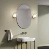 Astro Aquina Wall black/chrome wall lamp ideal for mirror lighting