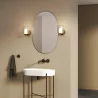 Astro Aquina Wall black/chrome wall lamp ideal for mirror lighting