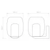 Astro Aquina Wall black/chrome wall lamp ideal for mirror lighting
