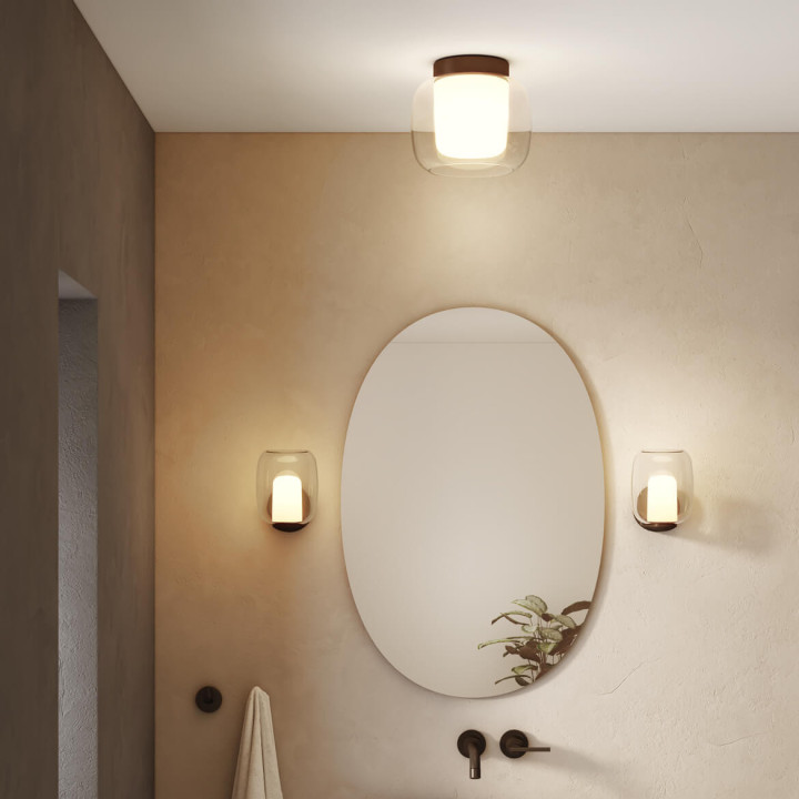 Astro Aquina Ceiling 240 ceiling lamp black/chrome IP44