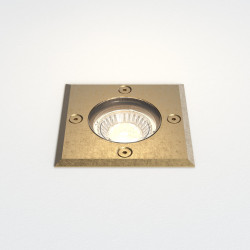 ASTRO Gramos Square outdoor luminaire stainless steel, brass