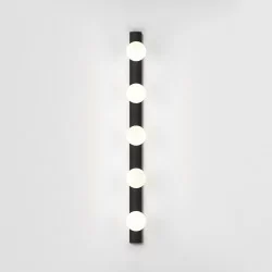 ASTRO Cabaret 5 chrome/black bathroom wall lamp 1087008, 1087010