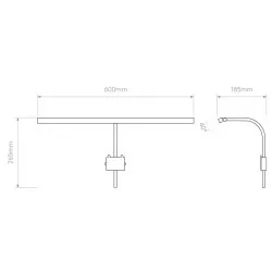 ASTRO MONDRIAN FRAME MOUNTED 600 LED brown, black