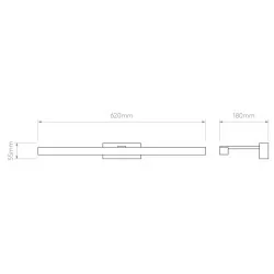 ASTRO KASHIMA 620 LED 1174004 w kolorze polerowanego chromu