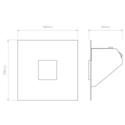 ASTRO Borgo Trimless Mini biała oprawa schodowa LED 2700K, 3000K