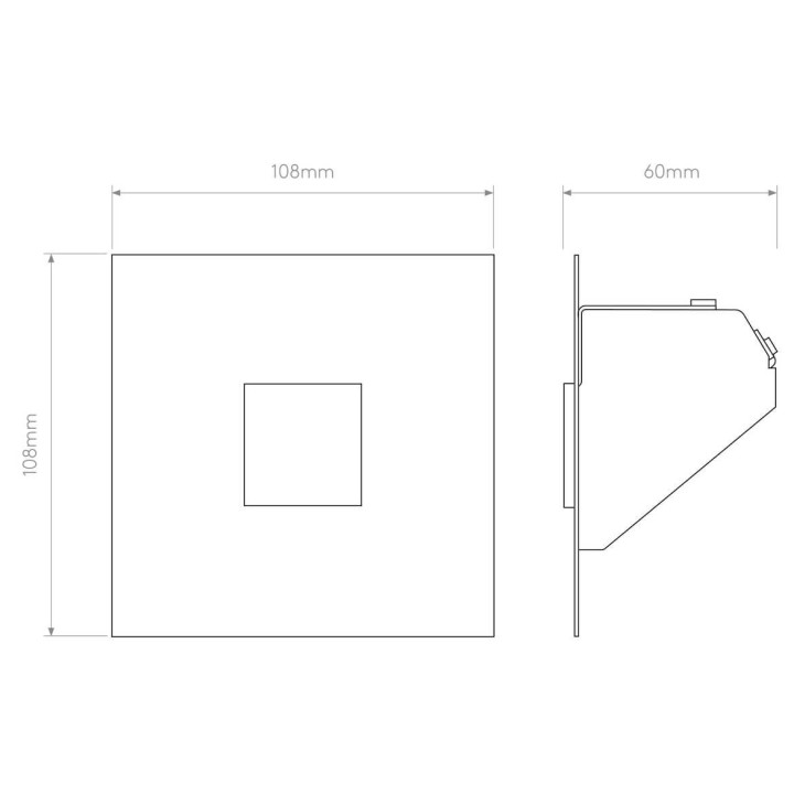 ASTRO Borgo Trimless Mini biała oprawa schodowa LED 2700K, 3000K