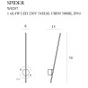 MAXlight Spider W0212 wall light with LED