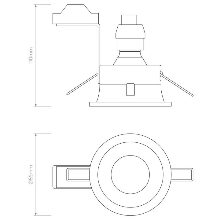 Astro MINIMA ROUND FIXED oprawa IP65 biała lub czarna moc max 50W