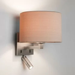 ASTRO AZUMI READER wall lamp matte nickel interior with a lampshade