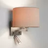 ASTRO AZUMI READER wall lamp matte nickel interior with a lampshade