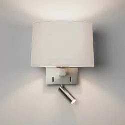 ASTRO AZUMI READER wall lamp matte nickel interior with a lampshade