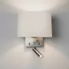 ASTRO AZUMI READER wall lamp matte nickel interior with a lampshade
