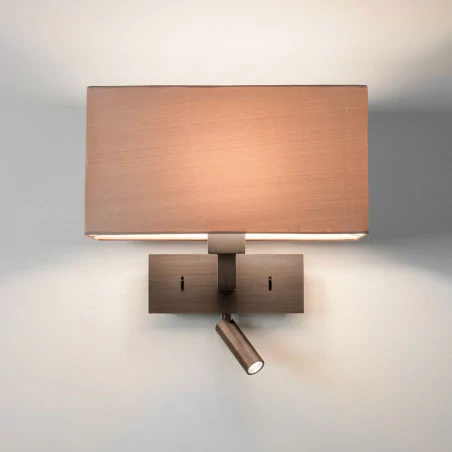 ASTRO Park Lane Reader in brown with a shade in 4 colors ASTRO Park Lane Reader in brown with a shade in 4 colors