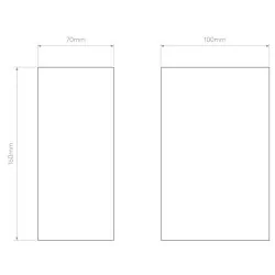ASTRO Oslo 160 double-sided lamp, rectangular shape