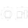 ASTRO BAYVILLE SINGLE SPOT a small aluminum wall spotlight