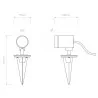 ASTRO BAYVILLE SPIKE SPOT is an outdoor spotlight mounted in the ground