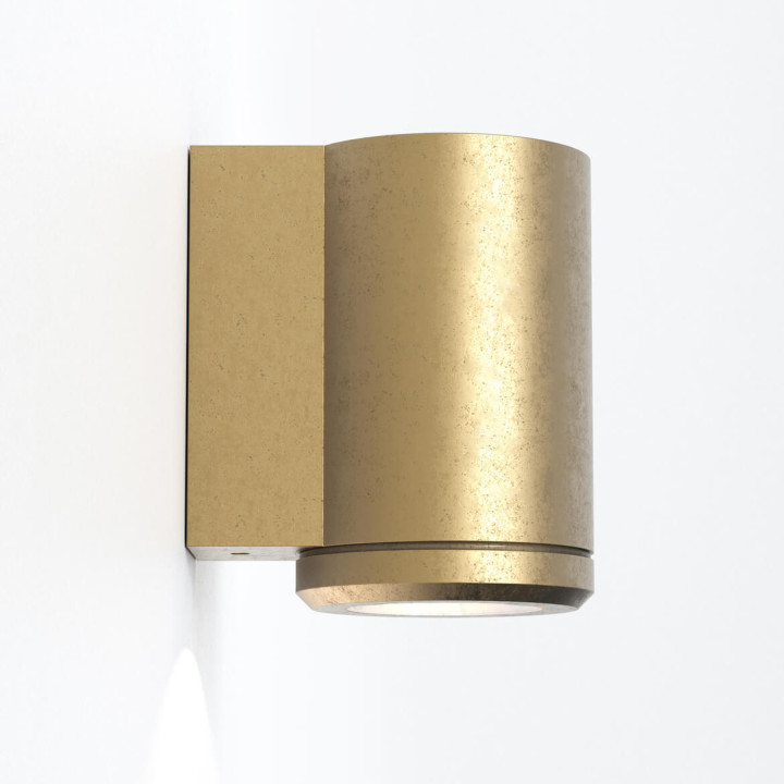 ASTRO JURA SINGLE wall lamp made in the color of antique brass