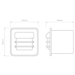 ASTRO ARRAN SQUARE zewnętrzna lampa ścienna LED, barwa światła 2700K