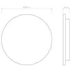 ASTRO ECLIPSE ROUND 300 1333011 nowoczesny Kinkiet LED Beton 12,6W