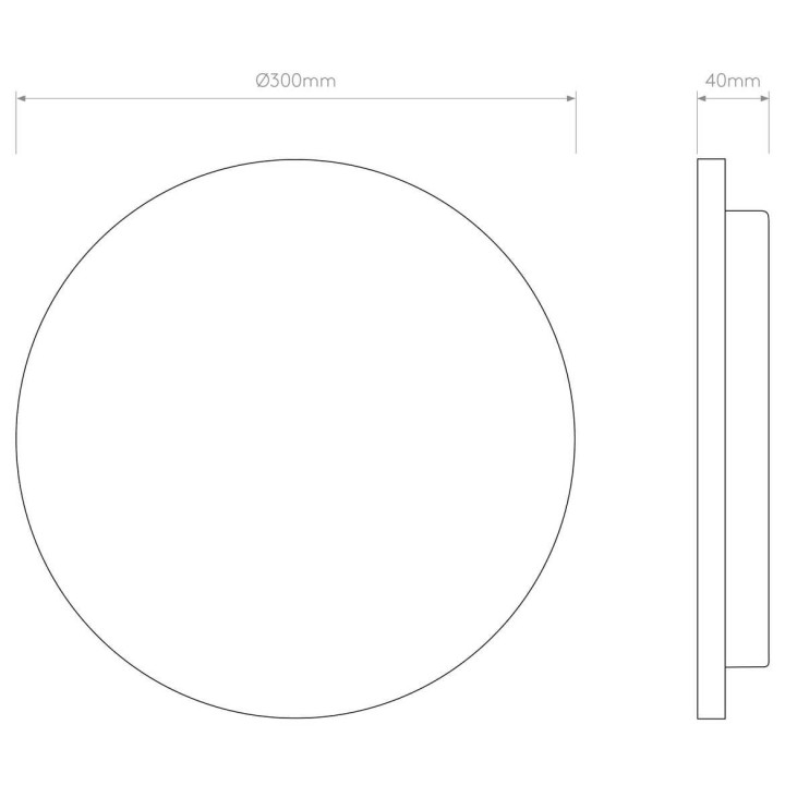 ASTRO ECLIPSE ROUND 300 1333011 nowoczesny Kinkiet LED Beton 12,6W