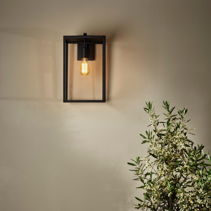 ASTRO BOX Lantern 450 1354007 is a cube-shaped wall lamp