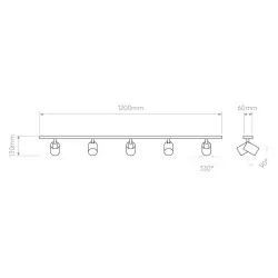 ASTRO ASCOLI Five Bar white, brown, nickel, black