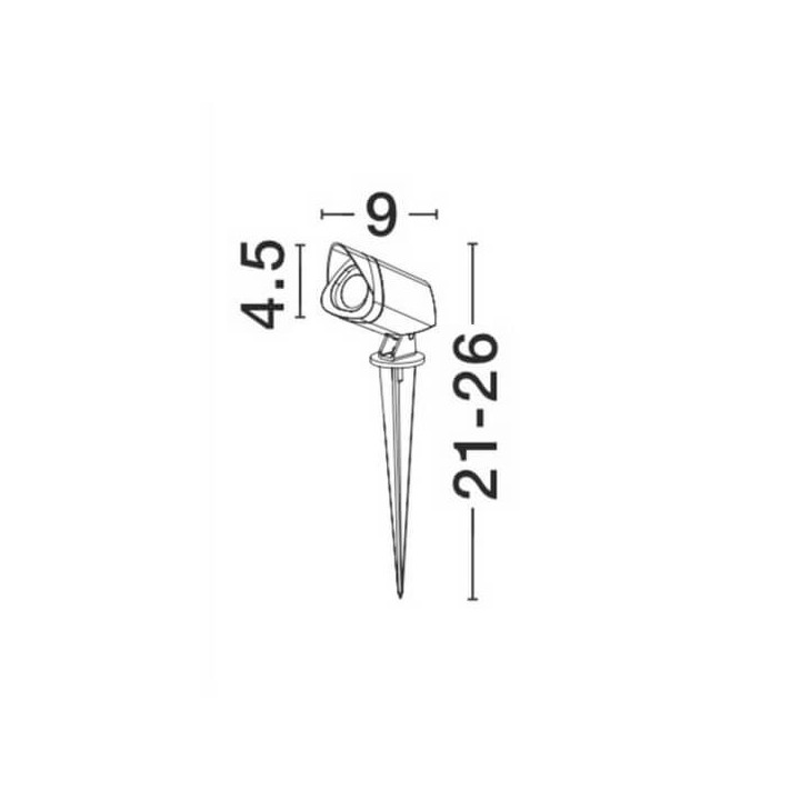 LUCES TORREJON LE71451 black outdoor lamp, ideal for the garden