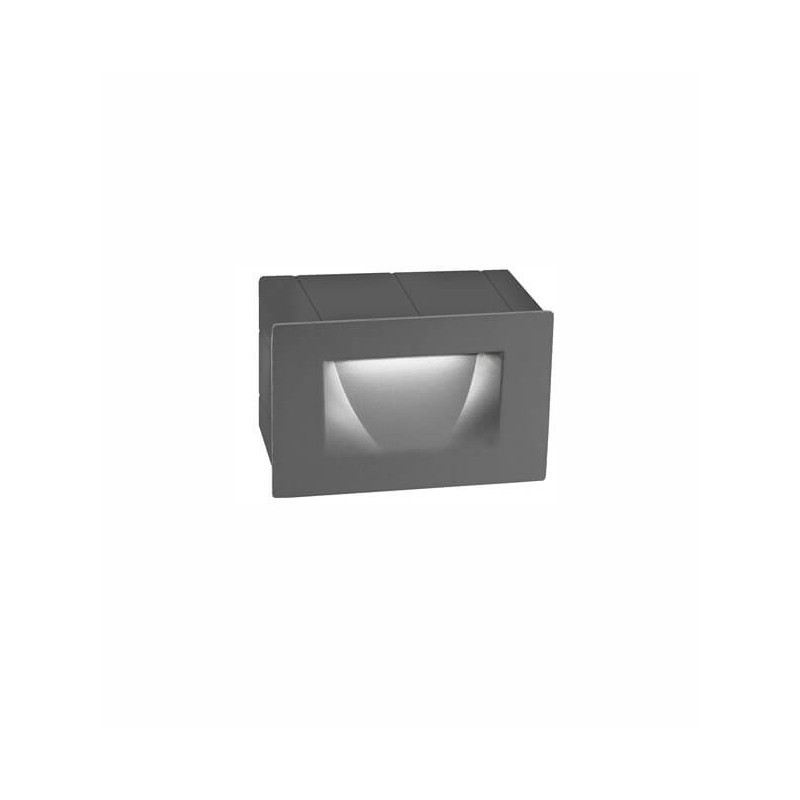 LUCES TARTAGAL LE71444/5 rectangular outdoor lamp, gray or white