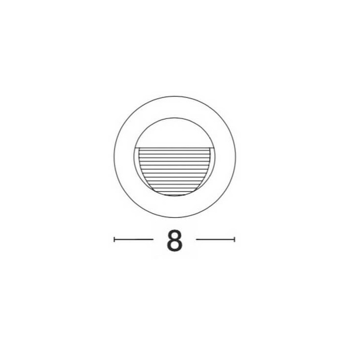 LUCES TARTAGAL LE71441 is a round lamp designed for outdoor use